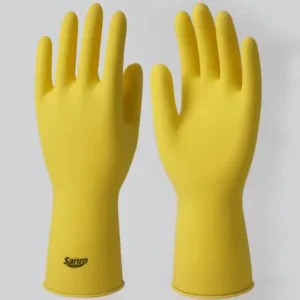 Luva de Látex Amarela Sanro Top CA-40044